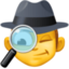 man detective on Facebook