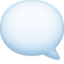 left speech bubble on Facebook