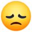 disappointed face on Facebook
