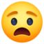 anguished face on Facebook