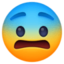 fearful face on Facebook