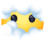 face in clouds on Facebook