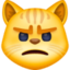 pouting cat on Facebook