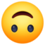 upside-down face on Facebook