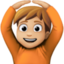 person gesturing OK: medium-light skin tone on Facebook