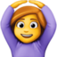 woman gesturing OK on Facebook