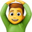 man gesturing OK on Facebook