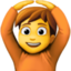 person gesturing OK on Facebook