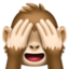 see-no-evil monkey on Facebook