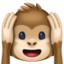 hear-no-evil monkey on Facebook