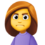 woman frowning on Facebook