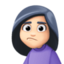 woman pouting: light skin tone on Facebook