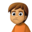 person pouting: medium skin tone on Facebook