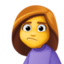 woman pouting on Facebook