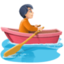 person rowing boat: light skin tone on Facebook