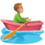 man rowing boat: medium-light skin tone on Facebook