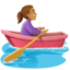 woman rowing boat: medium skin tone on Facebook