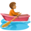 person rowing boat: medium skin tone on Facebook