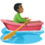 man rowing boat: medium-dark skin tone on Facebook