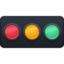 horizontal traffic light on Facebook