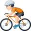 person biking: light skin tone on Facebook