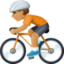 person biking: medium skin tone on Facebook