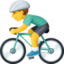 man biking on Facebook