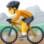 person mountain biking on Facebook