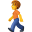 person walking on Facebook