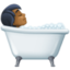 person taking bath: medium-dark skin tone on Facebook