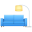 couch and lamp on Facebook