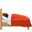 person in bed: medium skin tone on Facebook