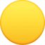 yellow circle on Facebook