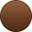brown circle on Facebook