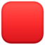 red square on Facebook