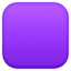 purple square on Facebook