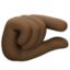 pinching hand: dark skin tone on Facebook
