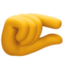 pinching hand on Facebook