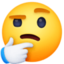 thinking face on Facebook