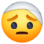 face with head-bandage on Facebook