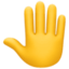raised back of hand on Facebook