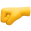left-facing fist on Facebook