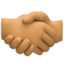 handshake: medium skin tone on Facebook