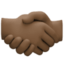 handshake: dark skin tone on Facebook