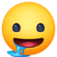 drooling face on Facebook