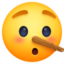 lying face on Facebook