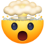 exploding head on Facebook