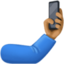 selfie: medium-dark skin tone on Facebook