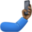 selfie: dark skin tone on Facebook