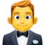 man in tuxedo on Facebook